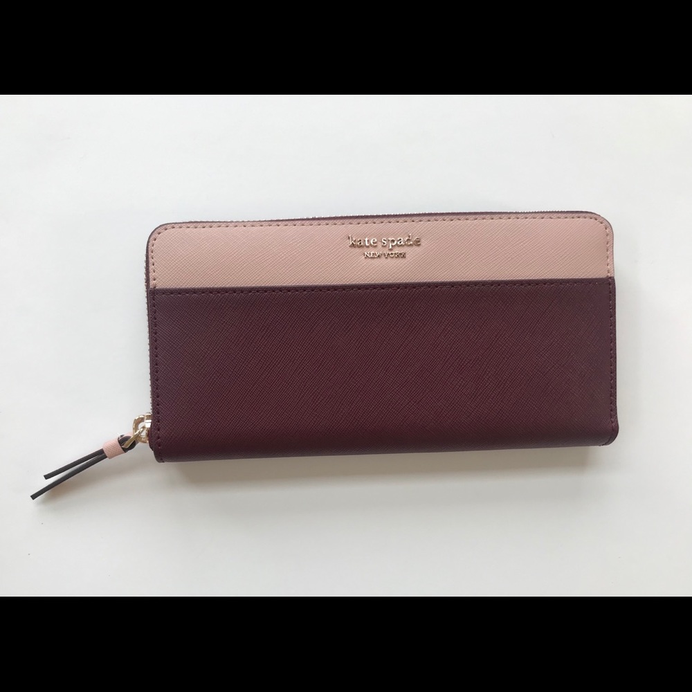 ♠️ Kate Spade Large Cameron Zip Around Wallet NEW